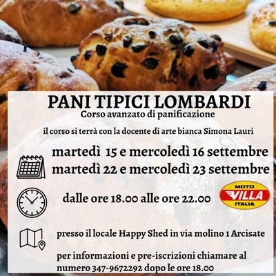 PANI TRADIZIONALI LOMBARDI CORSO DI PANIFICAZIONE AVANZATA