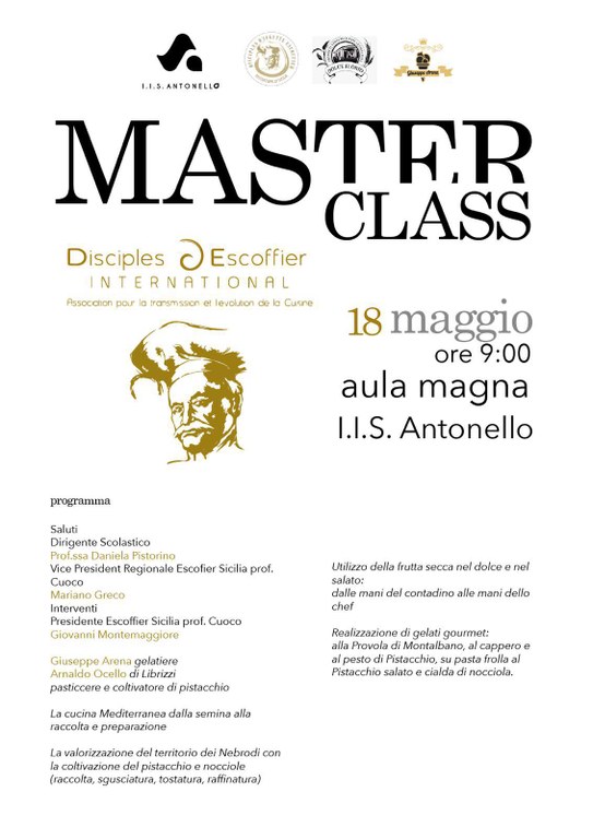 MASTER CLASS DISCIPLES D'ESCOFFIER